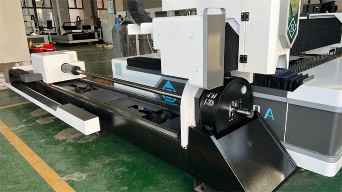 máquina de corte do laser da fibra da folha e do tubo