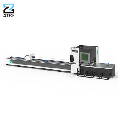 Máquina de corte 9000mm do laser da tubulação do metal dos mandris do CNC três