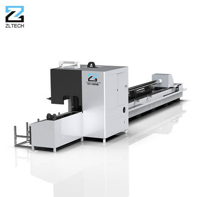 Máquina de corte 9000mm do laser da tubulação do metal dos mandris do CNC três