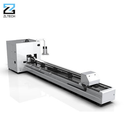 Máquina de corte 9000mm do laser da tubulação do metal dos mandris do CNC três
