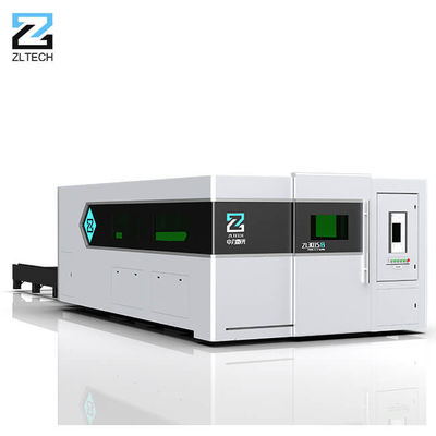 máquina de corte da folha do laser da fibra de 1000w 2000w 3000w 4000w com tabela da troca e tampa da proteção